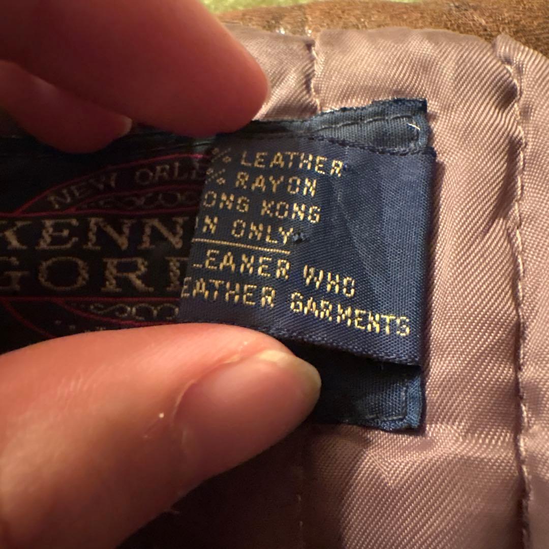 ☆値段交渉可能！！☆KENNEブラウン MA-1 フライトジャケットレザー90s