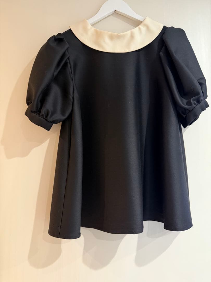 【美品 】enshia.R エンシアアリストップスブラウスカットソーパフスリーブ