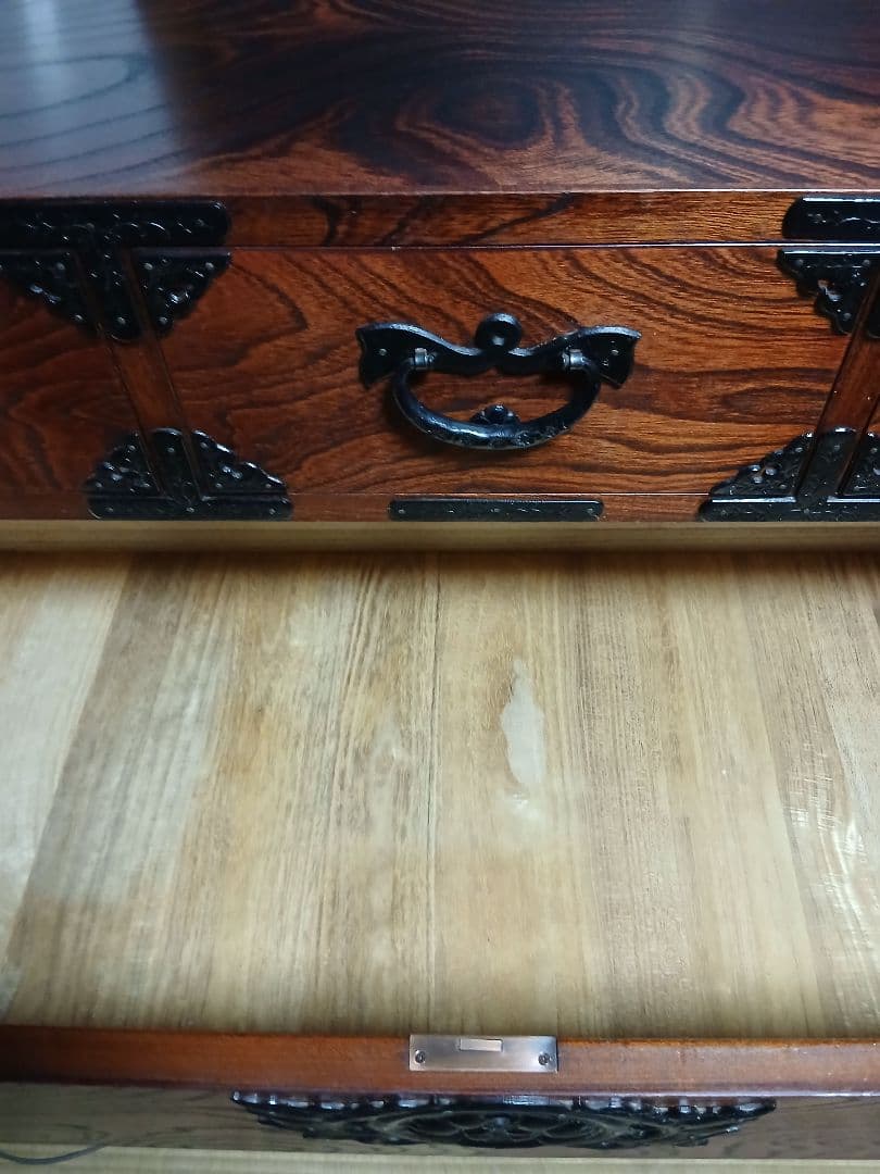 岩谷堂箪笥 和箪笥 南部鉄器　欅　漆塗り 伝統工芸 5段7杯チェスト