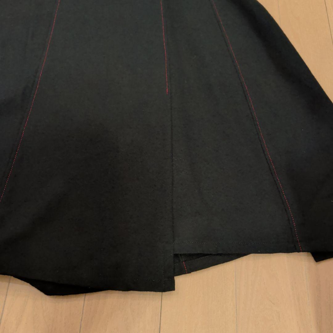 ☆新品タグ付き☆CRESCENT Aライン黒ロングウールワンピース