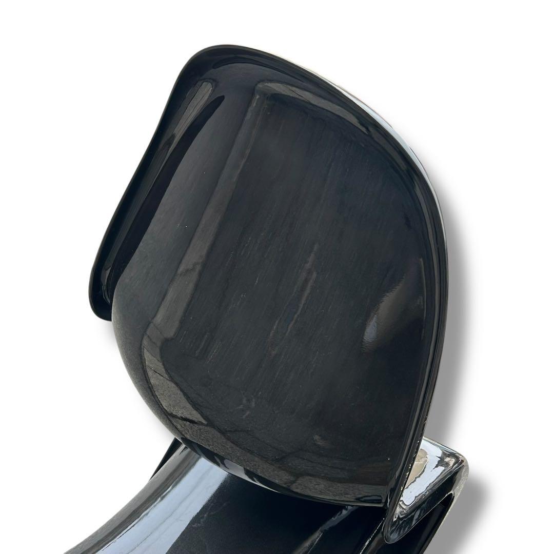 【2脚セット】パントンチェア リプロダクト ブラック 北欧 椅子 ヴィンテージ