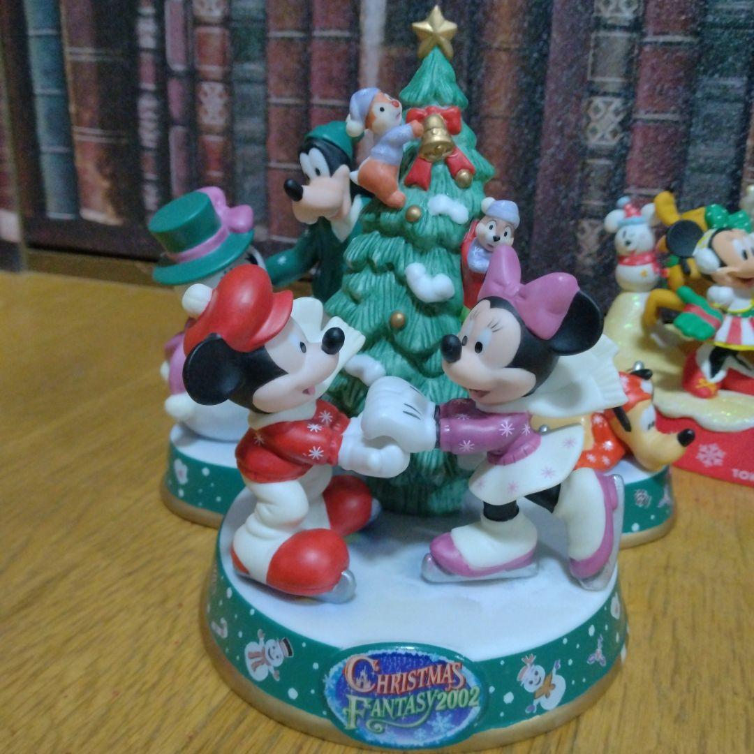 ミッキー ミニーマウス クリスマスフィギュア 2002
