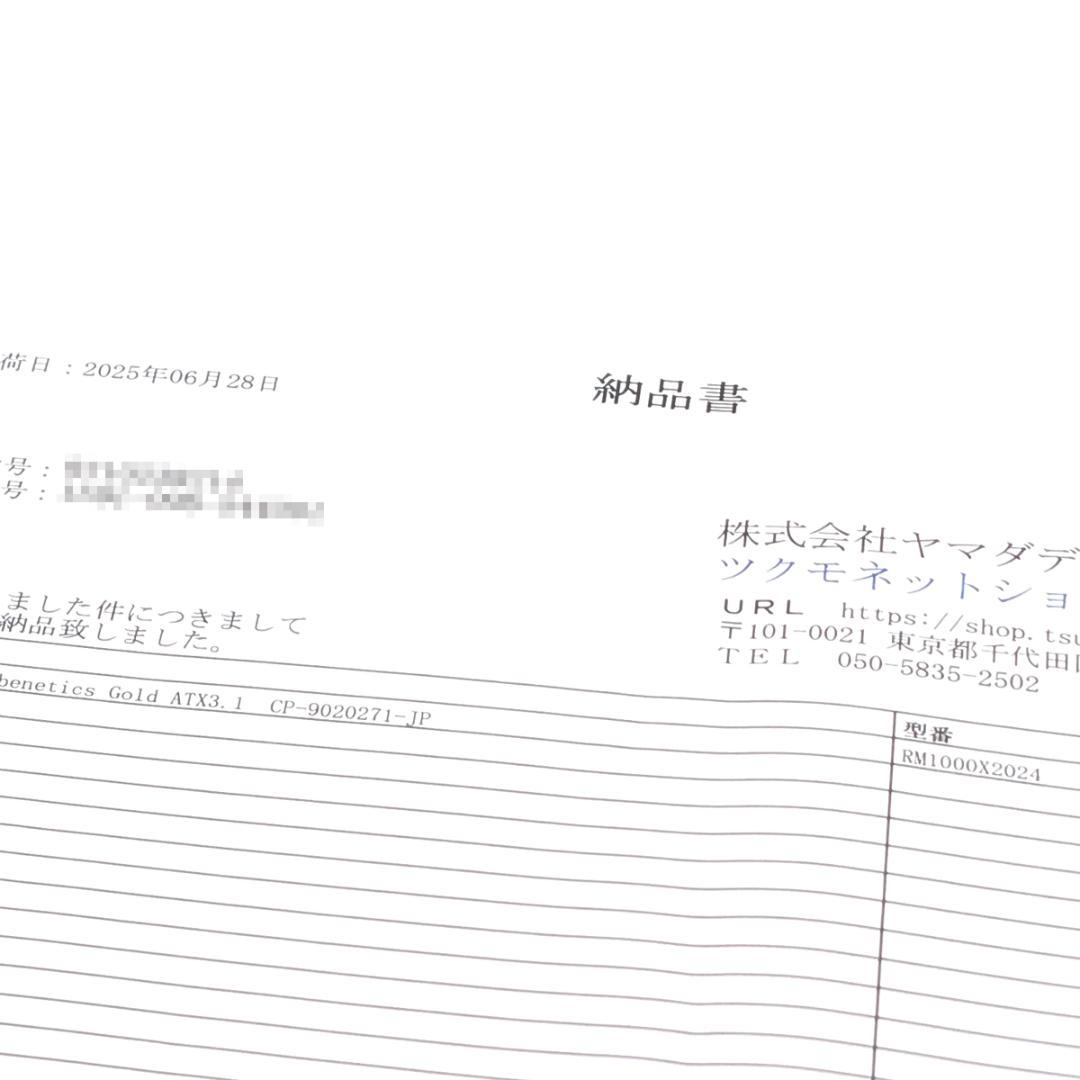 CORSAIR RM1000x 2024年モデル CP-9020271-JP