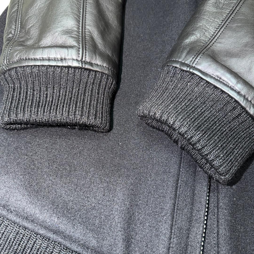【定価8万】THE RERACS リラクス 日本製 レザー切替 ロングブルゾン
