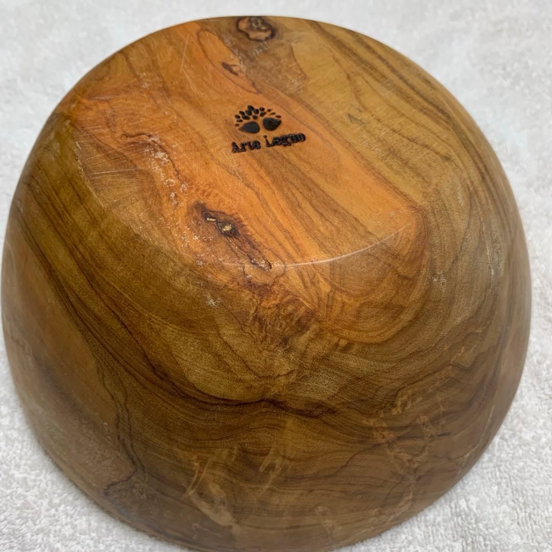 Arte Legno（アルテレニョ）オリーブウッド ボウル 22cm 稀少