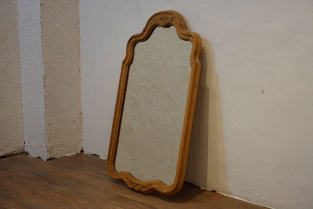 フランス　アンティーク　1900年代　ウォールミラー　鏡　姿見