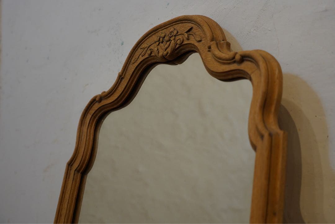 フランス　アンティーク　1900年代　ウォールミラー　鏡　姿見