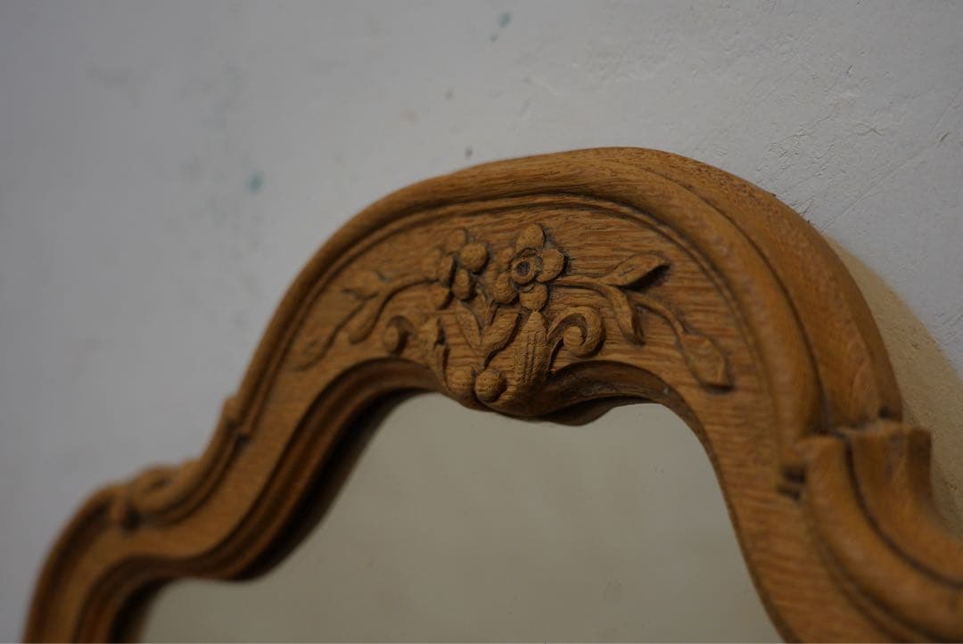 フランス　アンティーク　1900年代　ウォールミラー　鏡　姿見