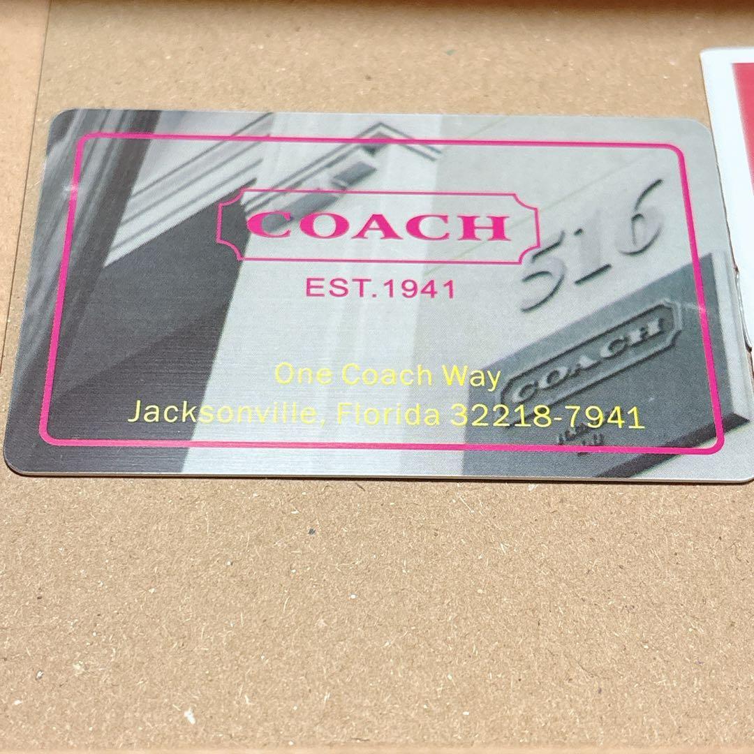 早い者勝ち✨新品未使用✨COACH メンズ　シグネチャー柄　長財布
