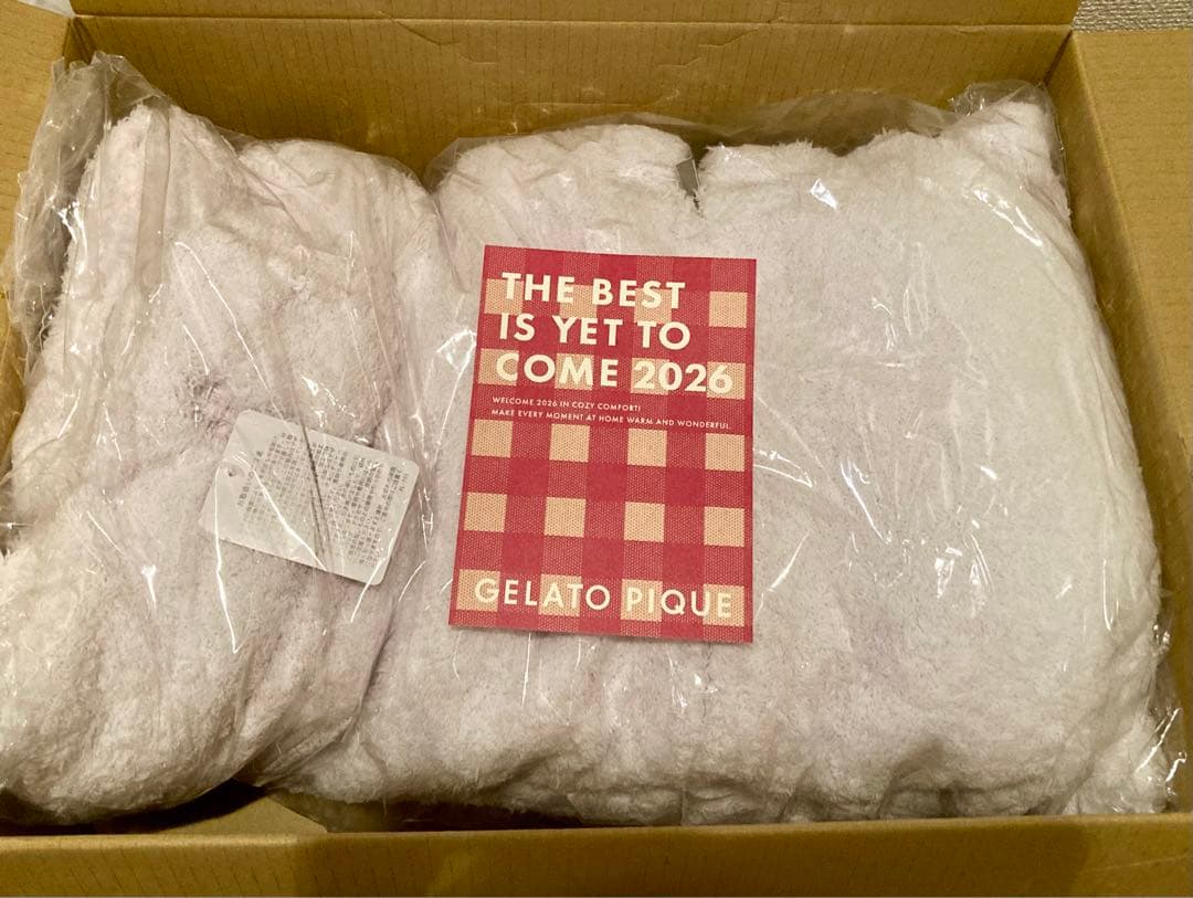 【新品未開封】ジェラートピケ 2026福袋　A もこもこルームウェア3点セット