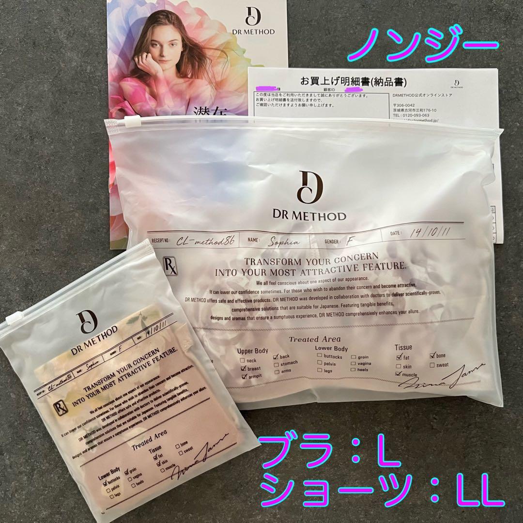 【正規品】DR METHOD ノンジー上下セット ブラL、ショーツLL