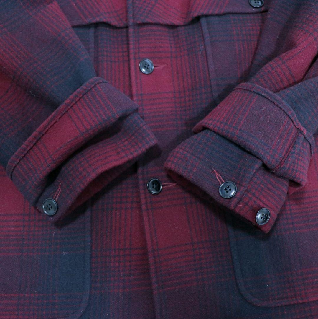 COMOLI 21AW ナッピングウールチェック マッキノウクルーザー サイズ1