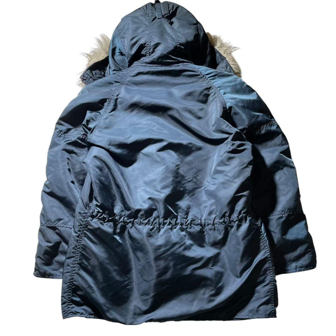 希少 90s USA ALPHA N-3B フライトジャケット USA ネイビー
