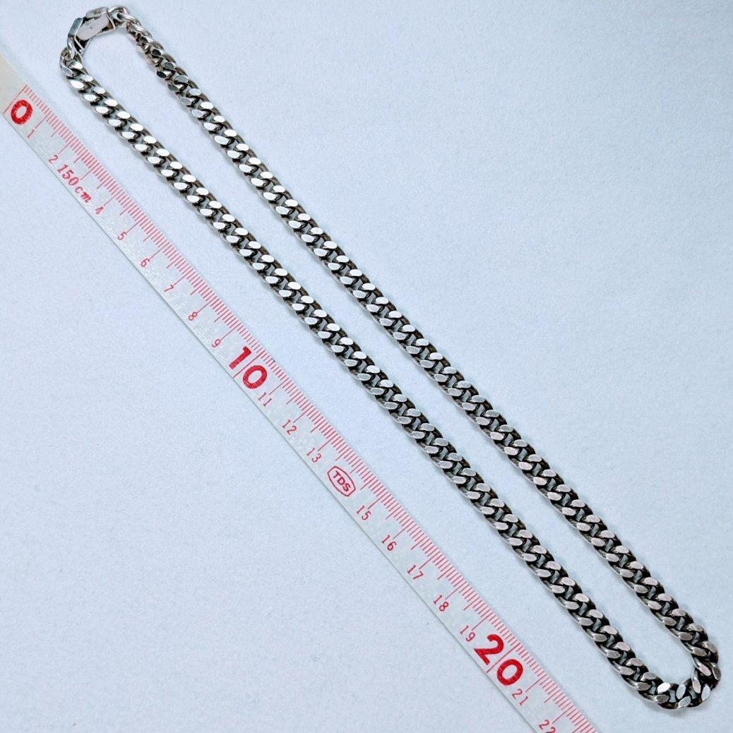 国産シルバ−925 ネックレス（幅7.0mm/長さ50cm/60g）喜平チェーン