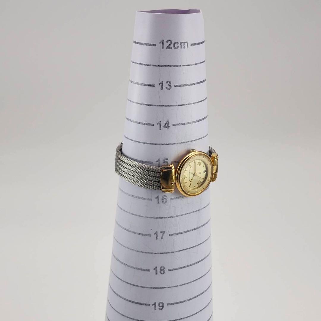 シャリオール ケルティック　ゴールド　金文字盤　腕時計　ローマン　ワイヤーバンド