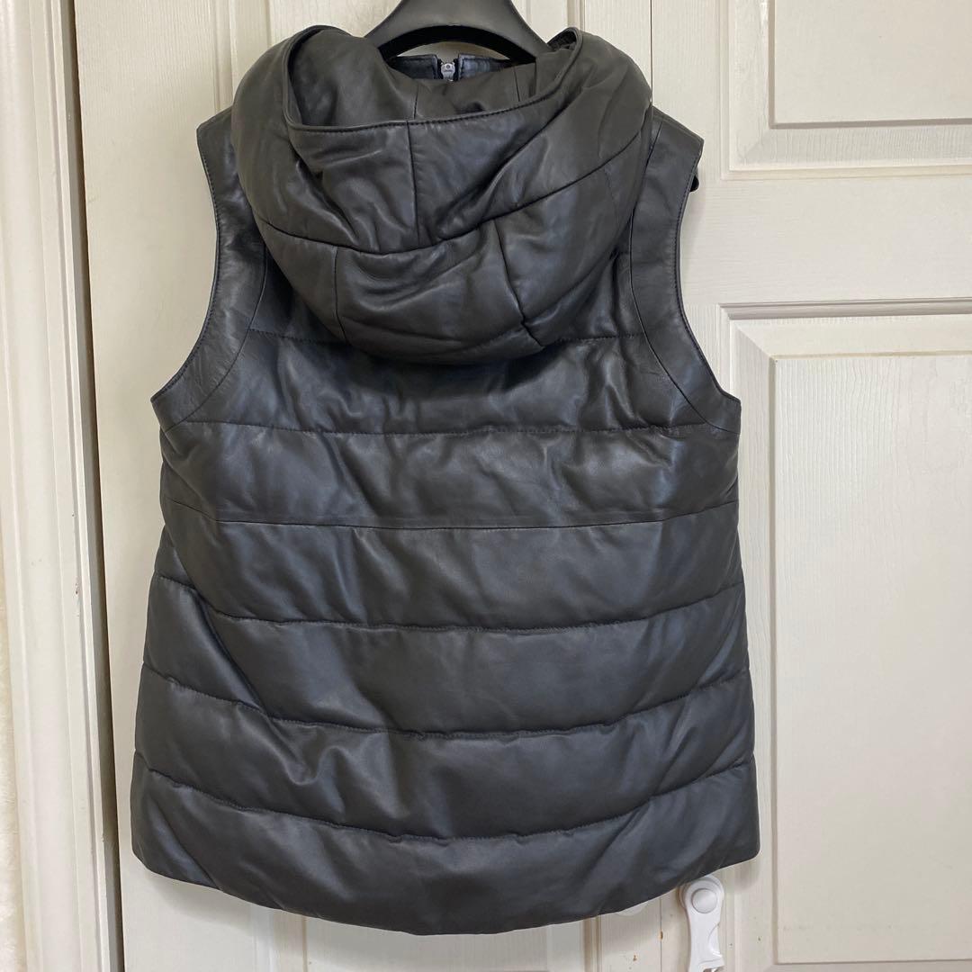 Zelal 羊革ダウンベスト