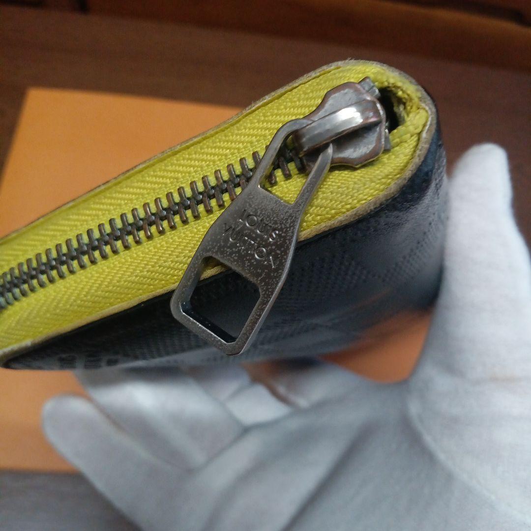 ルイ・ヴィトン。訳あり良品、アンフィニダミエ、ヴェルティカルジッピーウォレット