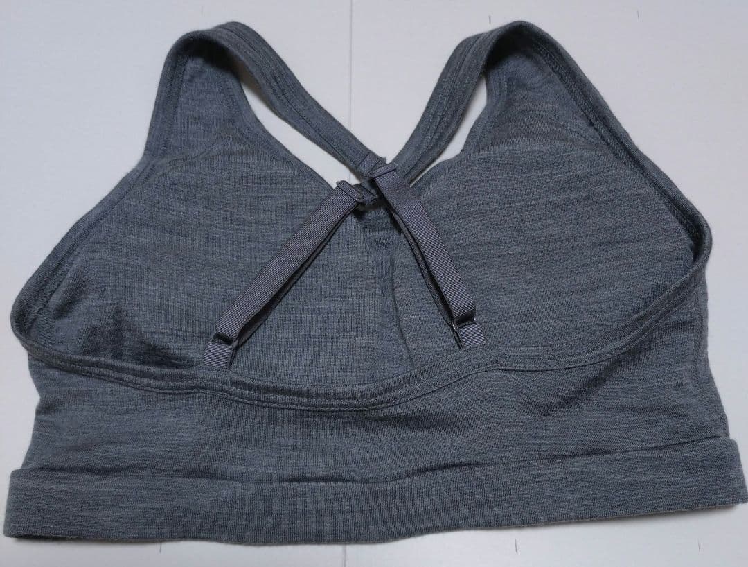 コトリワークス スポーツブラ ウォッシャブルウール天竺 グレー