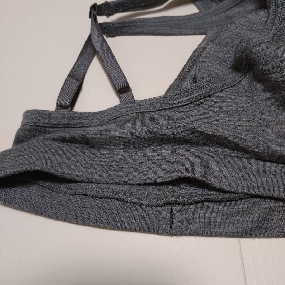 コトリワークス スポーツブラ ウォッシャブルウール天竺 グレー