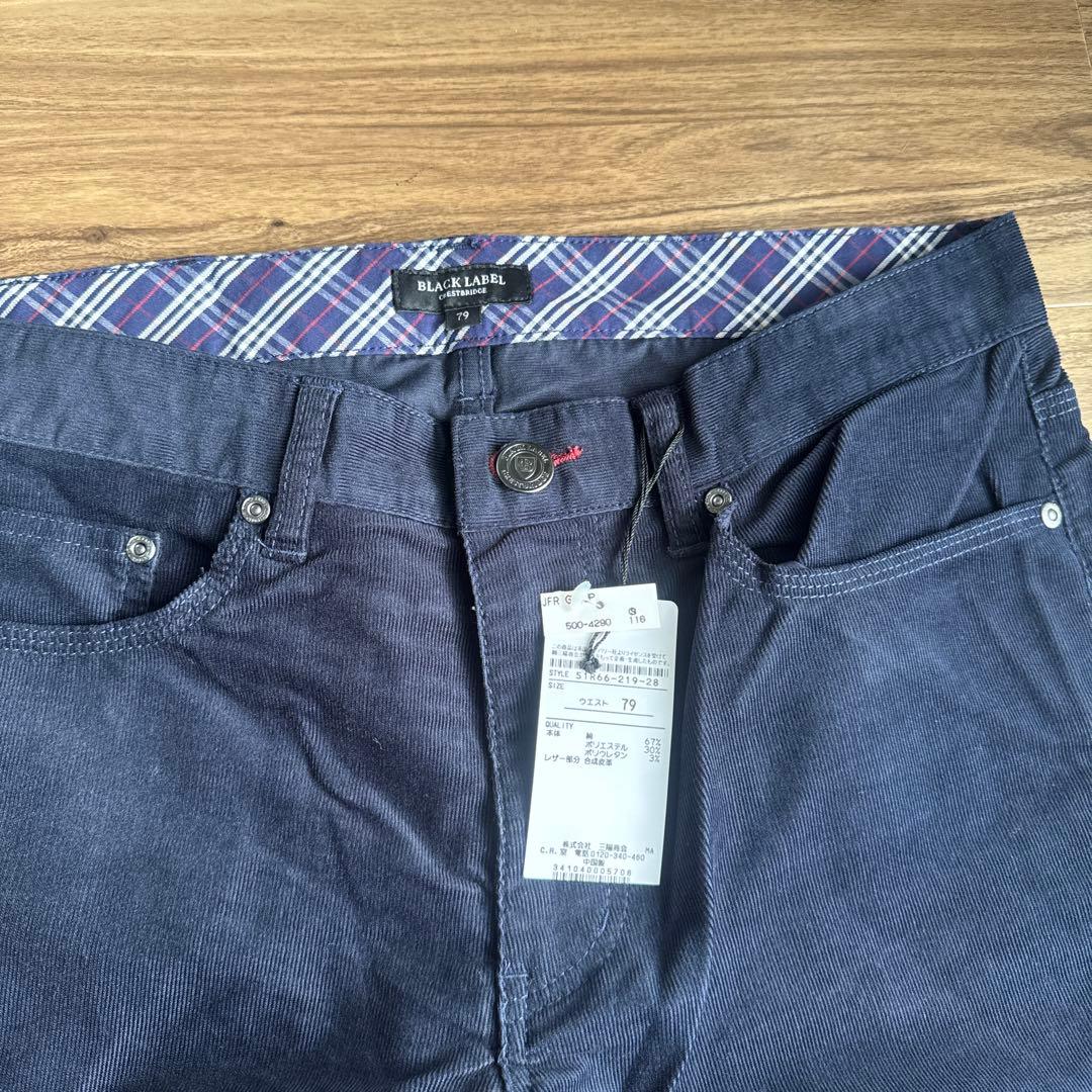 BLACK LABEL CRESTBRIDGEコーデュロイパンツ ネイビー 新品