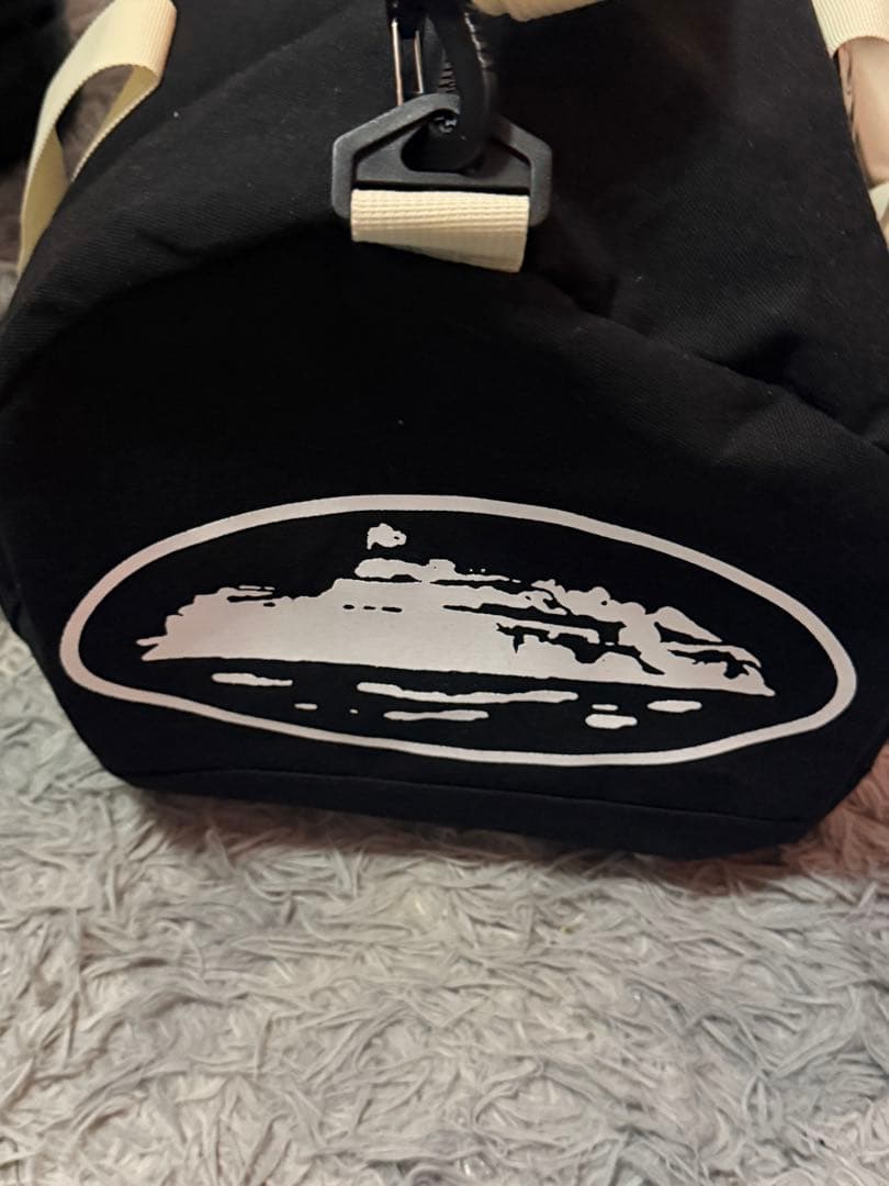 旅行かばん・小分けバッグ  DUFFLE BAG BLCK&CREAM