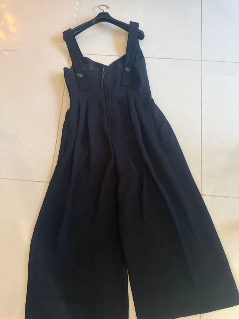 DAISY LINサロペット ワイパンツ ブラック