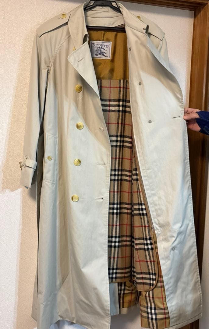 Burberry's ベージュ ダブルブレスト トレンチコート　腰ベルト