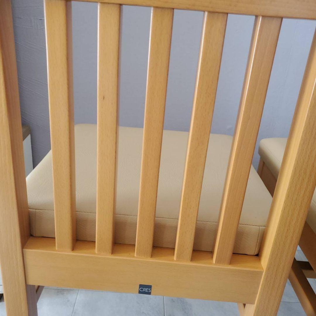 美品 CRES クレス NARUE ダイニングチェア 2脚セット 椅子