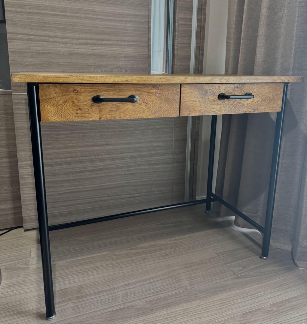 クラッシュゲート　ラン デスク パイン古材仕様 90cm