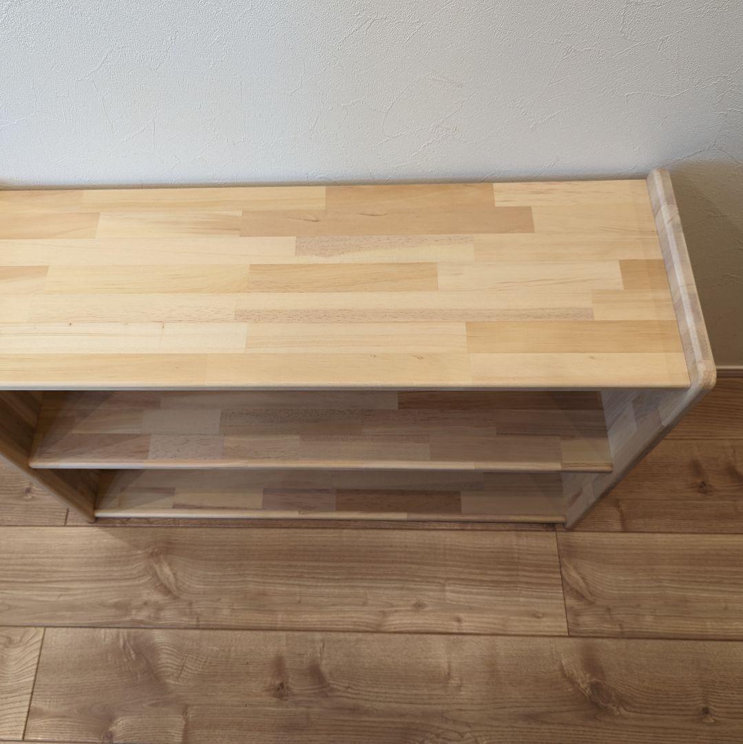 ナチュラルウッド 3段シェルフ