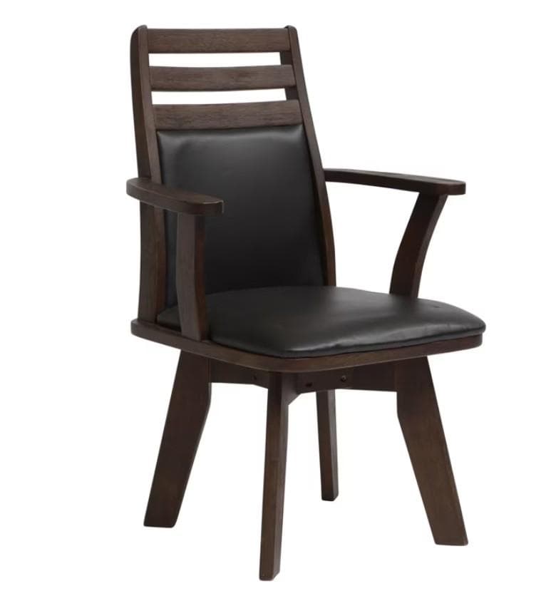 CD DC CB12脚　ダイニングチェア　アームチェア　肘付　ブラウン＊ブラック