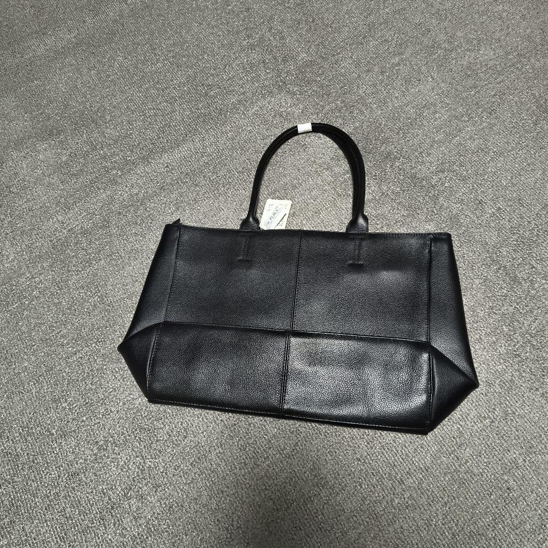た*け様 SHIPS ☆新品未使用☆レザートート牛革 黒