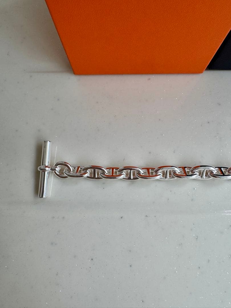 HERMES エルメスシェーヌダンクルMM18 925ブレスレット 新品 希少