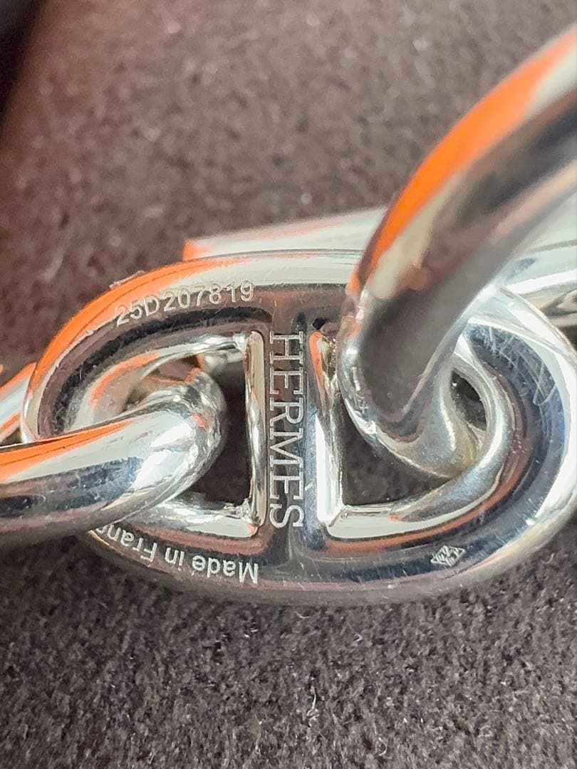 HERMES エルメスシェーヌダンクルMM18 925ブレスレット 新品 希少