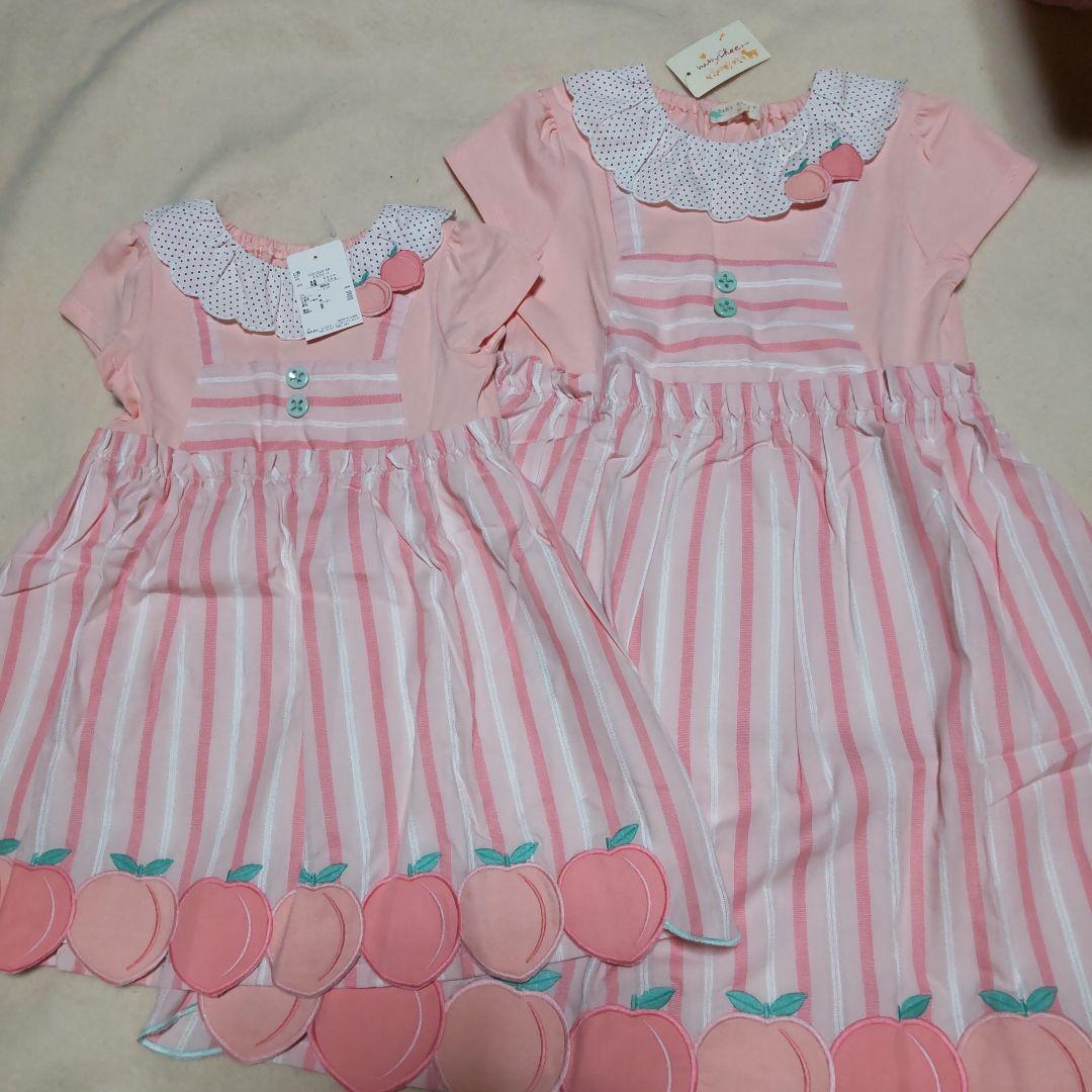 ベイビーチアー BABY CHEER ワンピース もも 90・120 おそろい