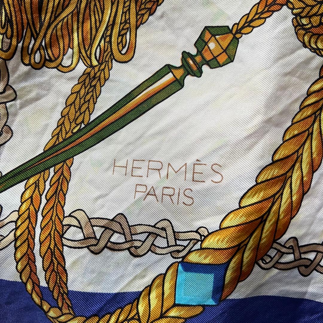 HERMES エルメス 大判スカーフ カレ 90 ティンパニ