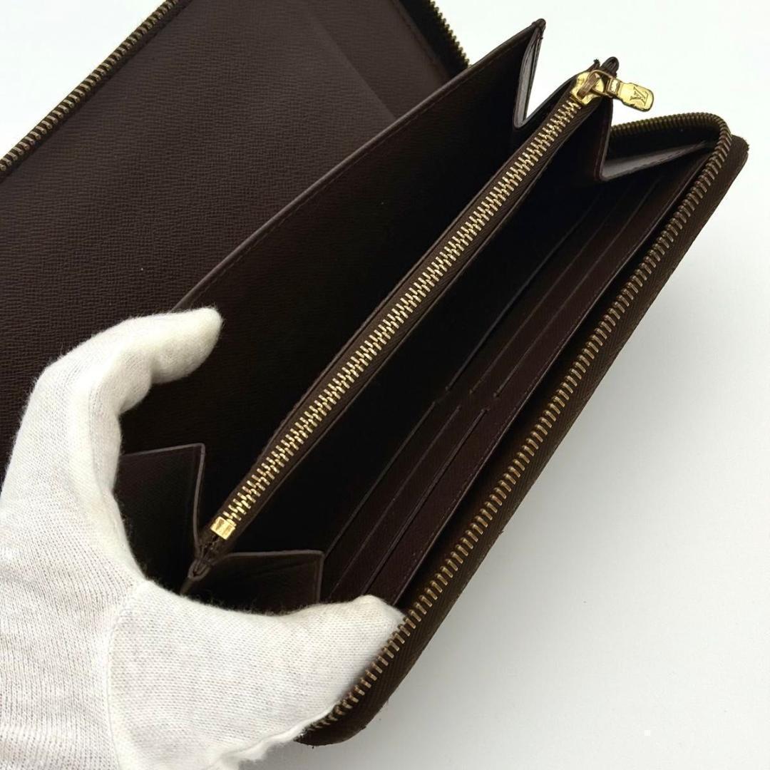 ルイヴィトン【最高級美品】ダミエ　エベヌ　ジッピーオーガナイザー　メンズ　長財布