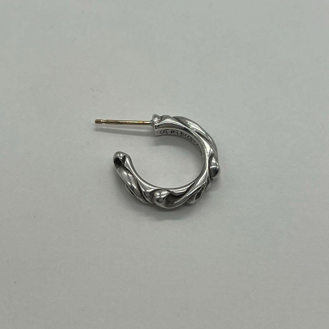 クロムハーツ CHROME HEARTS スクロール フープピアス スモール