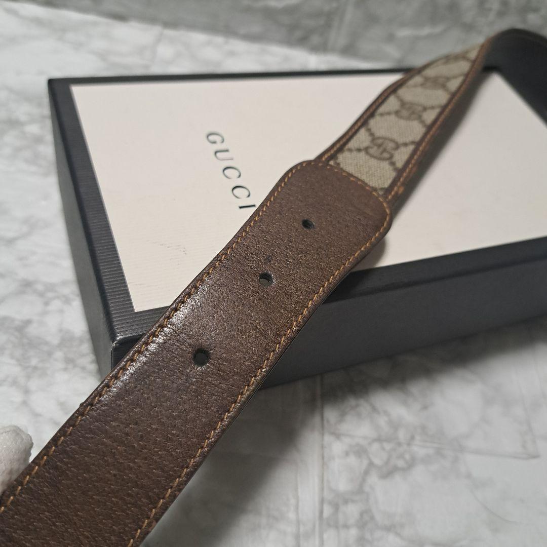 ✨️美品✨️GUCCI グッチ ベルト GGマーモントゴールドバックキャンバス