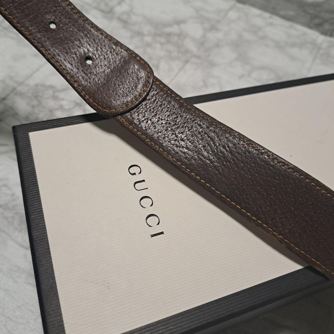 ✨️美品✨️GUCCI グッチ ベルト GGマーモントゴールドバックキャンバス