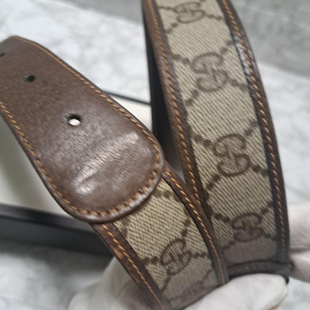 ✨️美品✨️GUCCI グッチ ベルト GGマーモントゴールドバックキャンバス