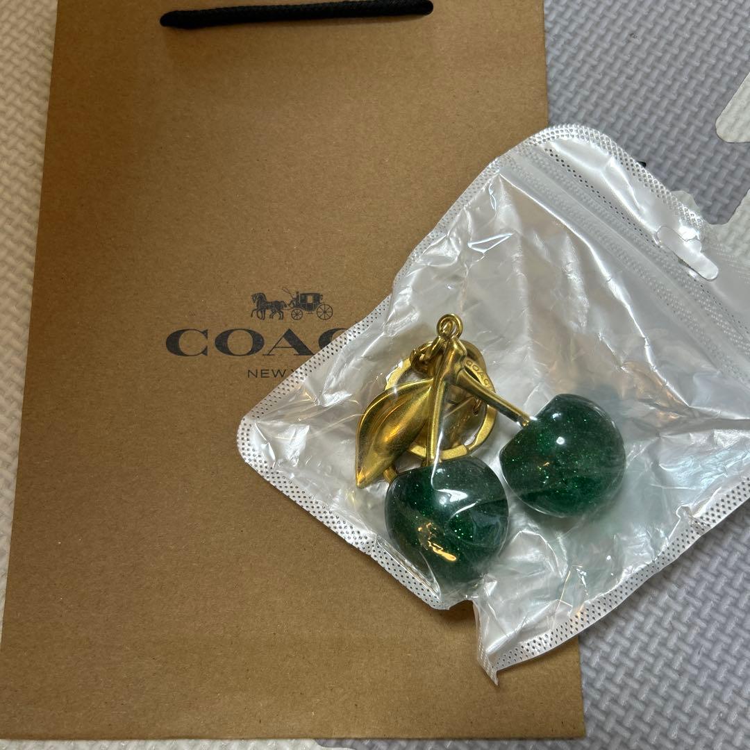 専用★新品★coachチェリー バッグチャーム　キーホルダー