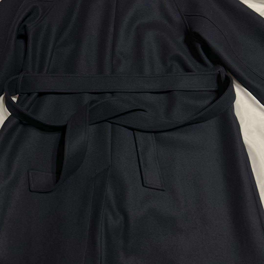 【美品】Super140s マルチウェイ メルトンオーバーサイズスタンドコート