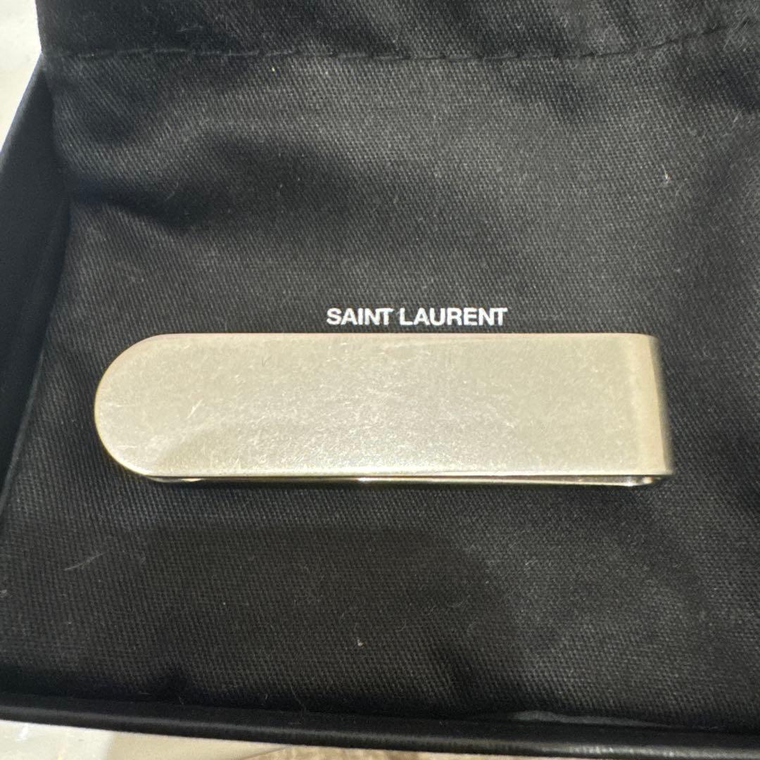 SAINT LAURENT マネークリップ 専用ポーチ付き