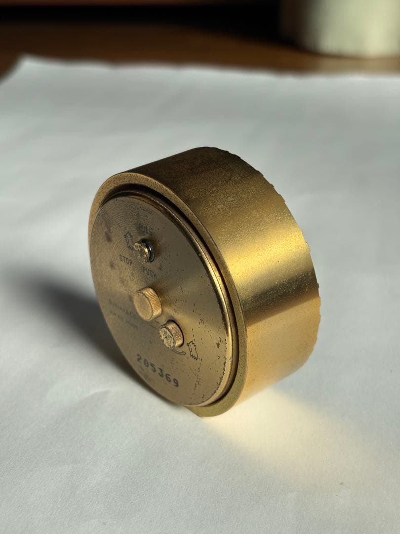 ティファニー アトラス テーブルクロック 動作品205369 予備電池付