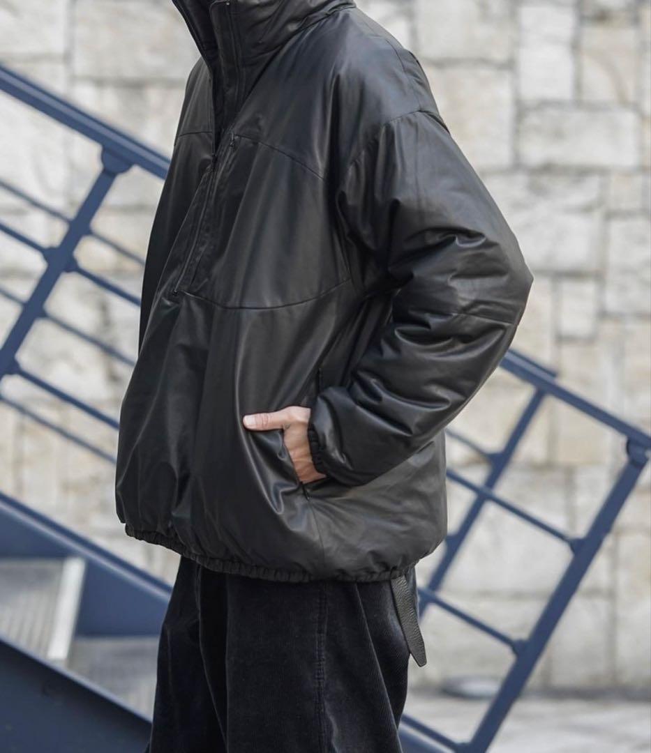 COMOLI 22AW シープスキン ハーフジップ パフジャケット タグ付き ２