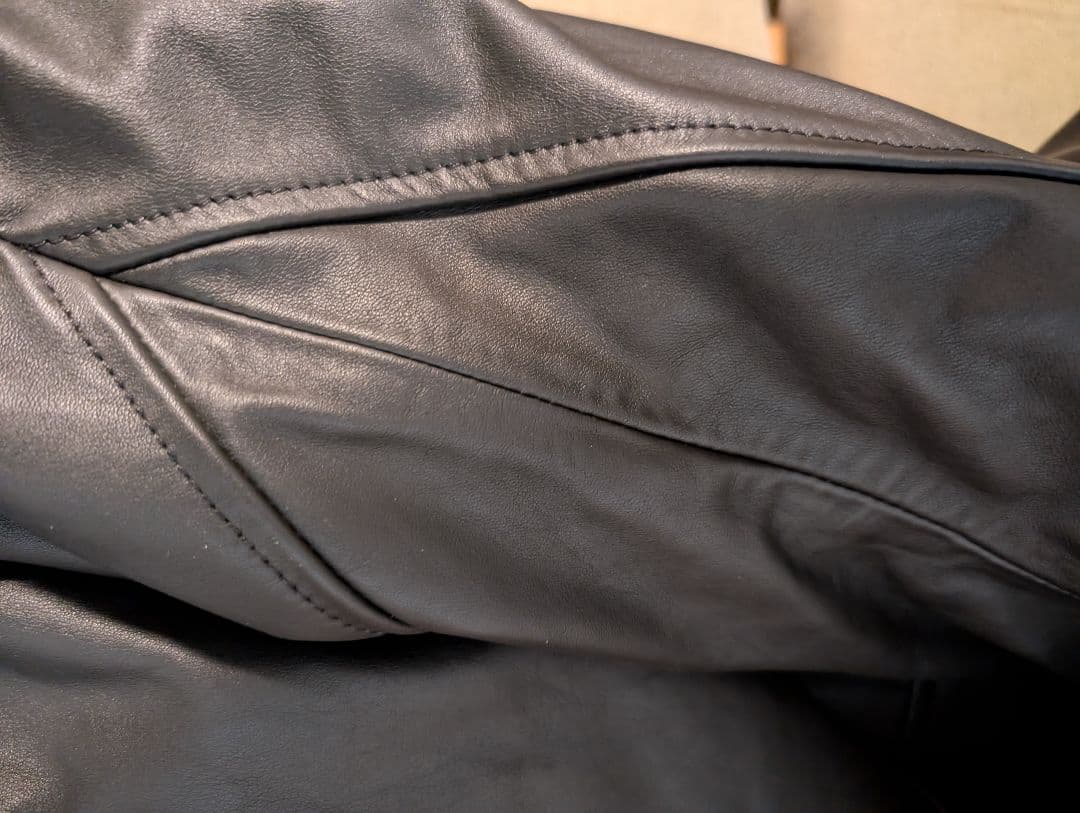 ジャケット・アウター lemaire LEATHER BLOUSON WITH SHEARLING S