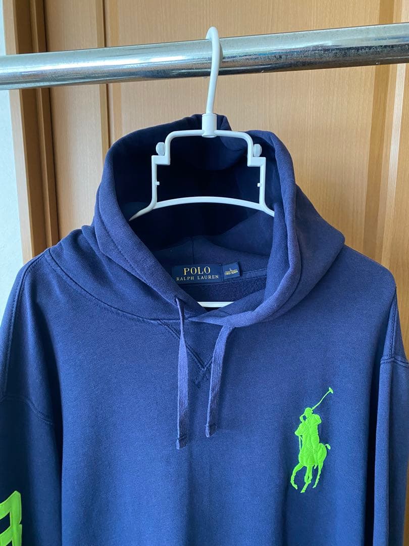 Polo Ralph Lauren ビッグポニーネイビー パーカーL
