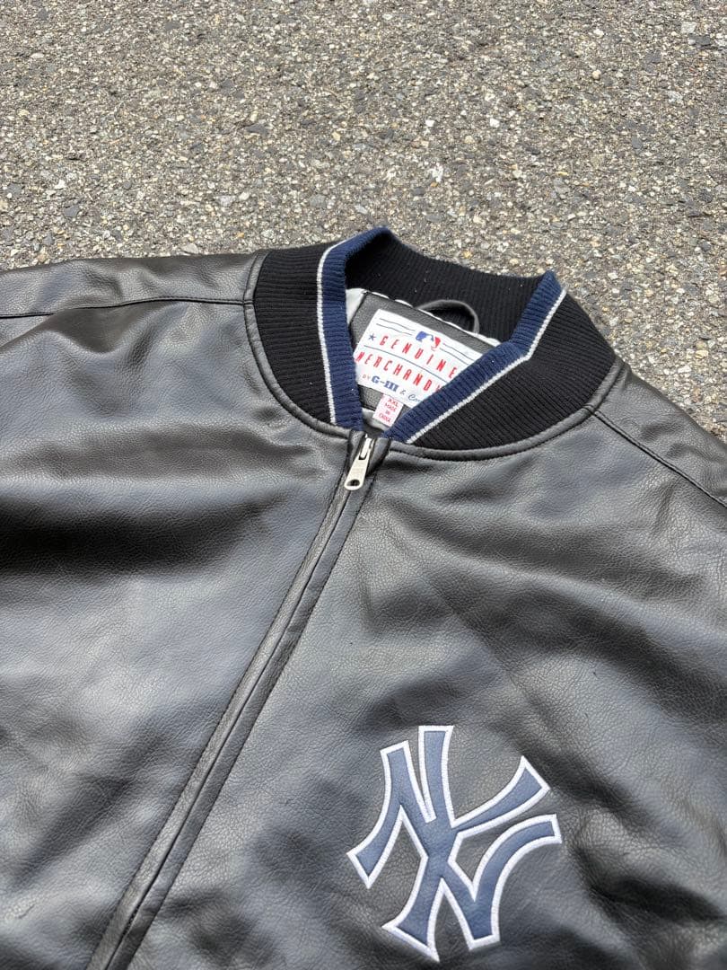 90s GENUINE MERCHANDISE レザースタジャン