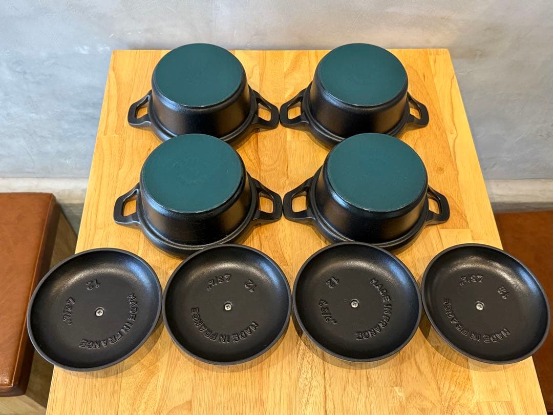 STAUB ヴィンテージ　ラウンド12cm 4個セット